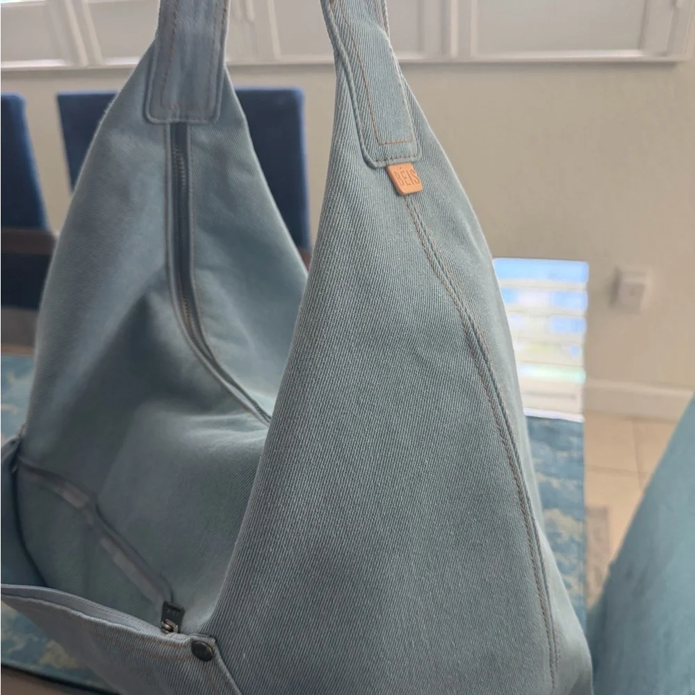 BÉIS GAP - The Shoulder Tote bag Denim Blue - Picture 4 of 8